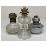Vintage Oil Lamp Bases|3 pc