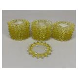 Glass Sunflower Coasters|24 pc
