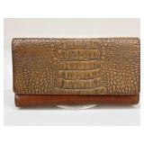 Brahmin Tucson Crocodile Embossed Leather Wallet