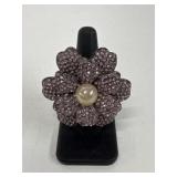 Sz 7 Joan Boyce Crystal Ring