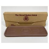Longaberger Pottery Bread Basket Brick NIB