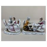 Porcelain Colonial Courting Couple Figures