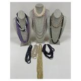 Beaded Necklaces / 10 pc