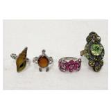 Fashion Rings / 4 pc