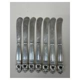 Sterling Silver Butter Spreaders / 7 pc