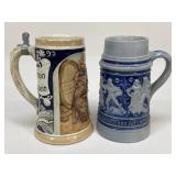 German Beer Steins|2 pc