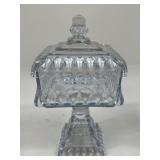 Pressed Glass "Wedding Box" Candy Dish
