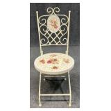 Folding Metal Chair w / Mosaic Seat & Back