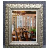 Beveled Mirror in Silver Tone Frame