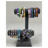 Beaded Bracelets / 28 pc