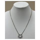 Sterling Silver Horseshoe Necklace