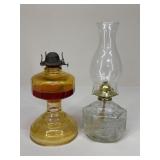 Glass Oil Lamps|2 pc