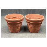 Faux Terracotta Planters / 2 PC