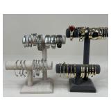 Metal Bangle Bracelets / 34 pc