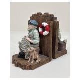 Pair Of Vintage Beachcombers Resin Bookends