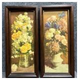 2/PC Vintage Floral Prints by R. Colao