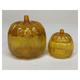 Glass Pumpkin Jars