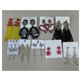 Costume Earrings / 9 Pairs