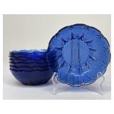 Avon "Royal Sapphireï¿½ Glass Bowls|8 pc