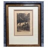 "Die Waldschenke" Vintage Etching