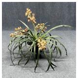 Artificial Arrangement in Metal Urn Planter