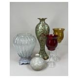 Glass & Resin Vases / 5 pc