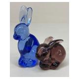 Glass Rabbits|2 pc
