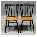 Pair of L. Hitchcock Dining Chairs