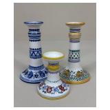 Ceramic Candlestick Holders|3 pc