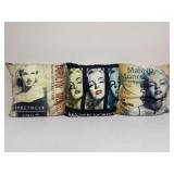 Marilyn Monroe Throw Pillows|9 pc