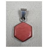 Sterling Silver Pendant w/ Stone