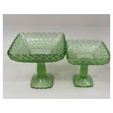 L.E.Smith Pedestal Candy Dishes / 2 pc