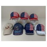 Womens USA Baseball Caps / 7 pc
