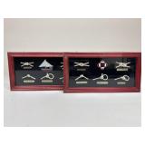 Nautical Knot Display In Shadow Box|2 pc