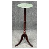 Wood Fern Stand w / Marble Top