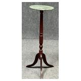 Wood Fern Stand w / Marble Top