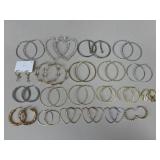 Costume Hoop Earrings / 21 Pairs