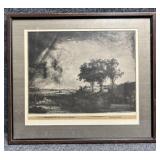 "The Three Trees" Reproduction Print by Rembrandt