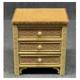 Wicker World Henry Link Wicker Nightstand