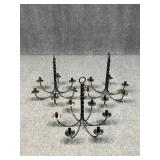 Metal Hanging Taper Candle Holder / 3 pc