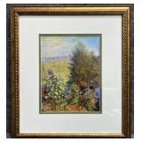 "Corner Garden at Montgeron" Print by C. Monet
