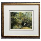 "Hermitage Garden Maison Rouge" Print by Pissarro