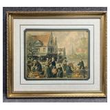 "Dutch Flower Market" Vintage Print by Vreeland