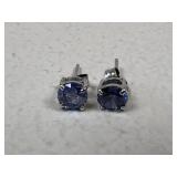 Sterling Silver Earrings w/ Stone