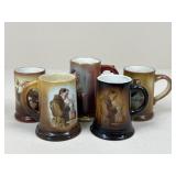 Beer Steins / 5 pc