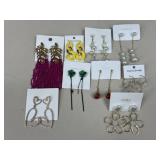 Costume Earrings / 9 Pairs