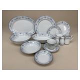Contemporary Noritake "Blue Hill" China|82 pc