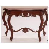Carved Rosewood Console