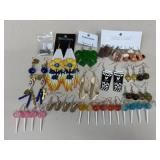 Novelty Earrings / 24 Pairs
