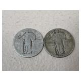 Standing Liberty Quarters / 2 pc